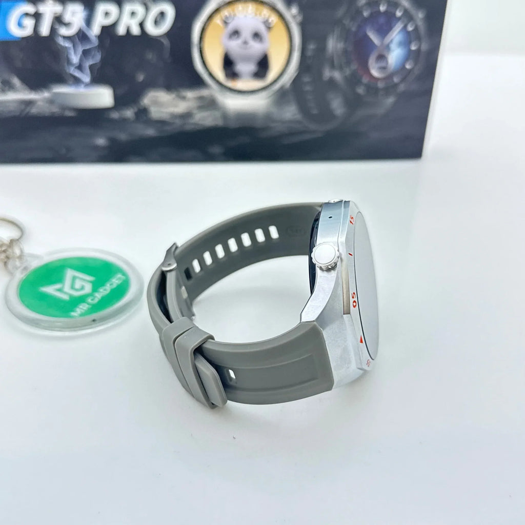 Laxasfit Watch GT5 Pro 46mm Smartwatch, Sharp-Edged Design, upto14 Days Battery Life, Pro-level Sports Watch, iOS & Android Compatible
