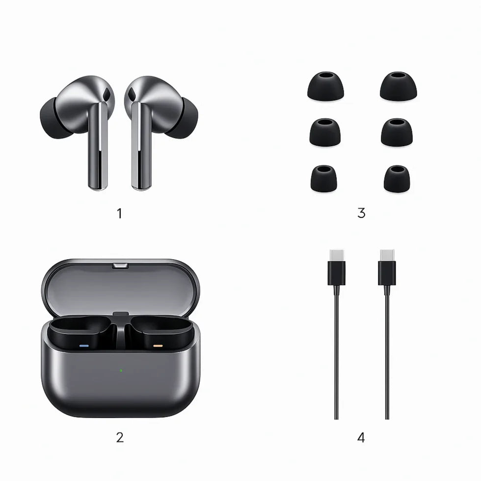 SAMSUNG Galaxy Buds 3 Pro - Wireless TWS Earbuds with ANC - Hi-Fi Sound & Long Battery Life - AI True Wireless Bluetooth