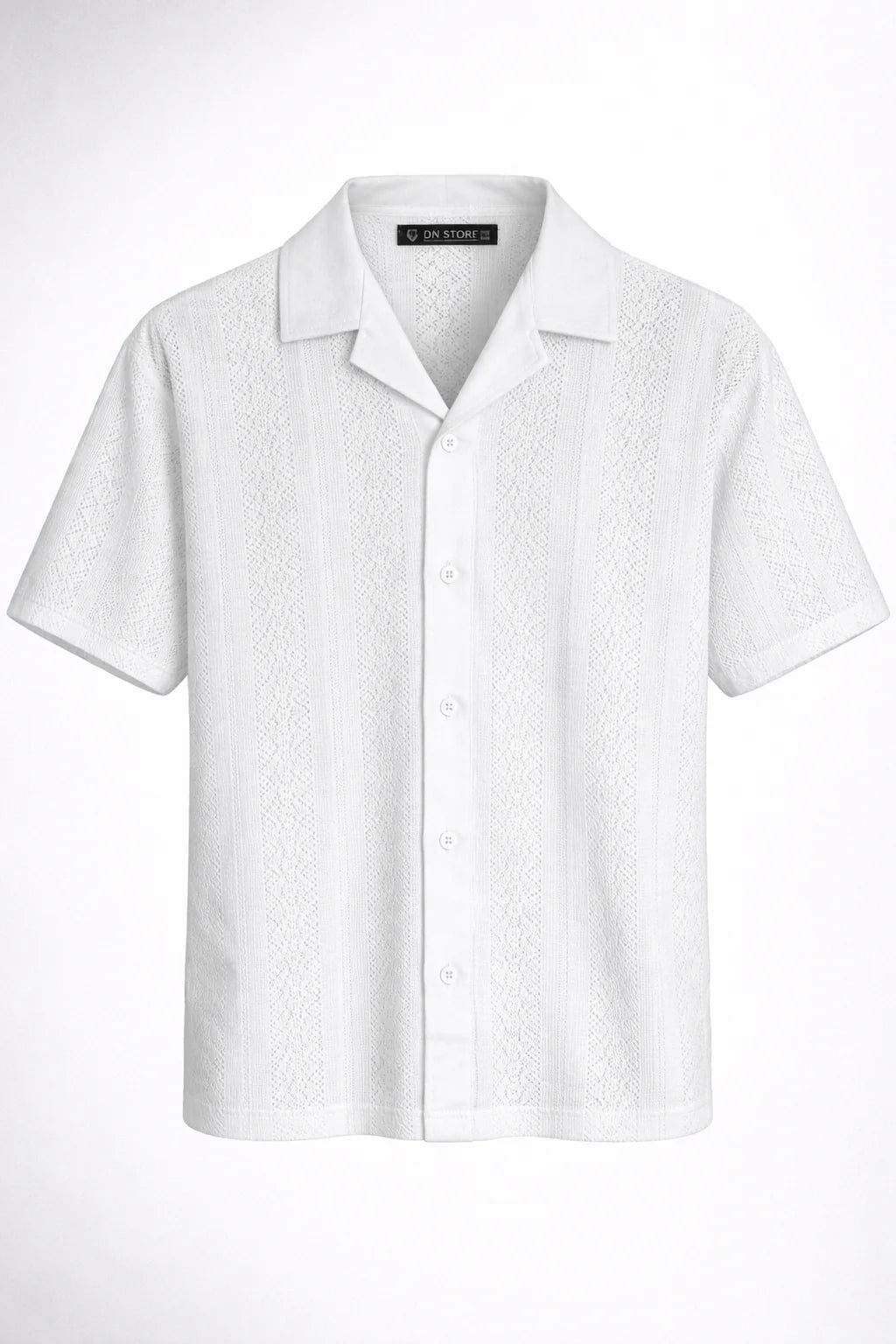 Knit Button-Up Shirt