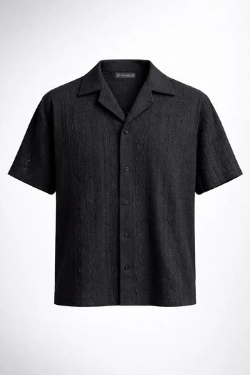 Knit Button-Up Shirt