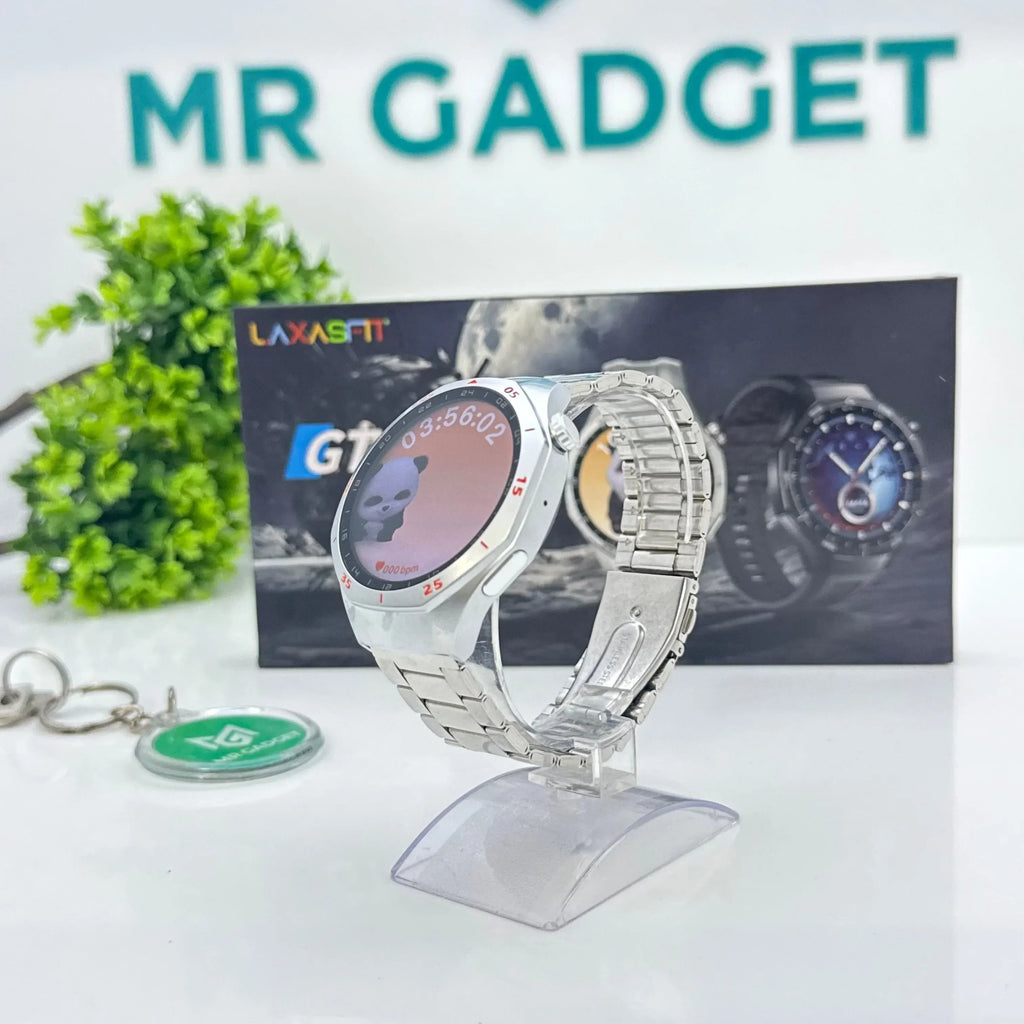 Laxasfit Watch GT5 Pro 46mm Smartwatch, Sharp-Edged Design, upto14 Days Battery Life, Pro-level Sports Watch, iOS & Android Compatible