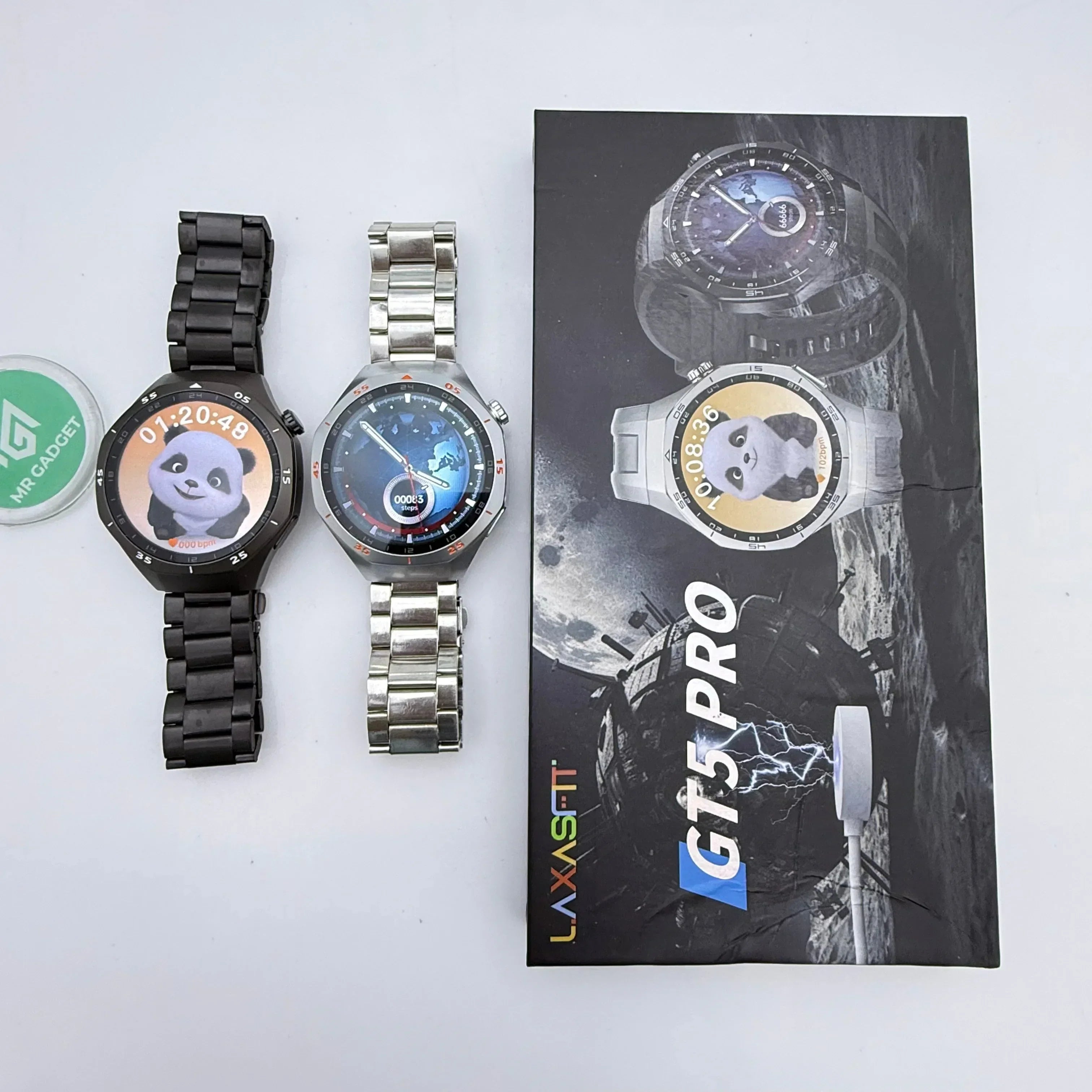 Laxasfit Watch GT5 Pro 46mm Smartwatch, Sharp-Edged Design, upto14 Days Battery Life, Pro-level Sports Watch, iOS & Android Compatible