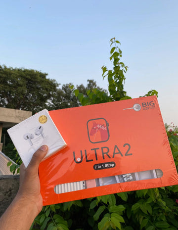 2.01″ 7in1 Ultra Smartwatch Bluetooth Calling Smartwatch, AI Voice Assistant, Metal Body with SpO2, Heart Rate Monitoring (7 Multicolor Straps)